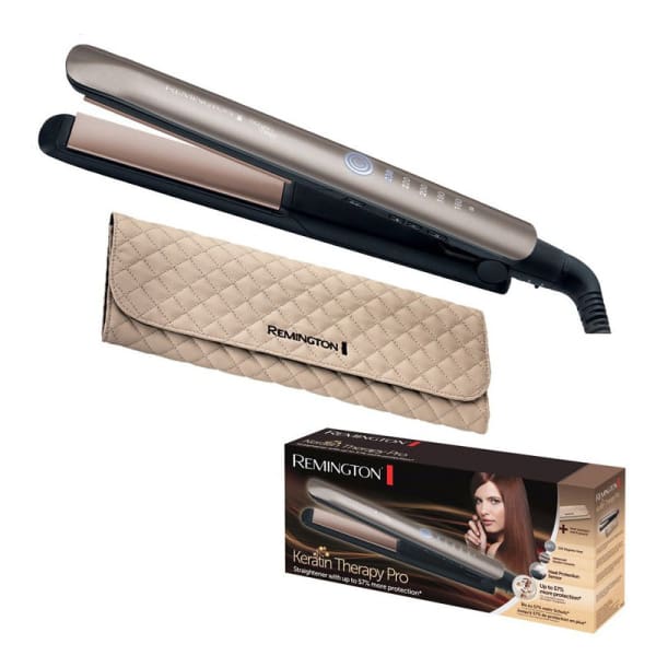 Lisseur Kératine Thérapie & Pochette Thermorésistante REMINGTON (S8590) Lisseur Kératine Thérapie & Pochette Thermorésistante REMINGTON (S8590)